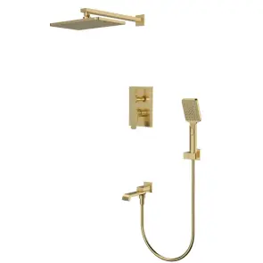 Встраиваемая душевая система Mixxus Premium DALI 009 INNER BOX Brushed Gold (MI6767) №1