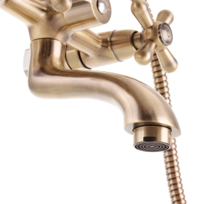 Смеситель Для ванны Haiba Dominox 142 Euro Бронзовый (HB3938) №2