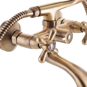 Смеситель Для ванны Haiba Dominox 142 Euro Бронзовый (HB3938) №4