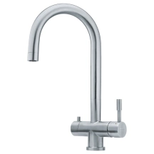Змішувач для кухні Franke Eos Clear Water , довж.виливу - 185мм, поворотний, 1+1фільтр, нерж