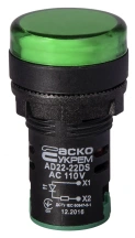 Сигнальная арматура AD22-22DS зеленая 110V АC