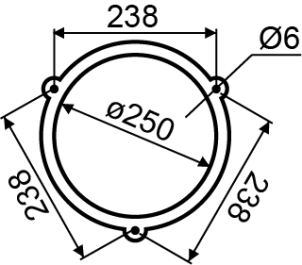 Дзвоник EBL-2502 (250 мм) №3