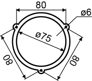 Дзвоник EBL-7502 (75 мм) №3