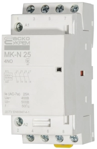 Модульный контактор MK-N 4P 25A 4NO 220V №3