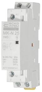 Модульный контактор MK-N 1P 25A 1NO 220V №4