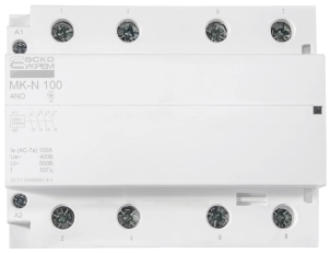 Модульный контактор MK-N 4P 100A 4NO 220V №1