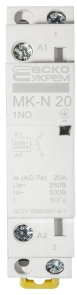 Модульный контактор MK-N 1P 20A 1NO 220V №1