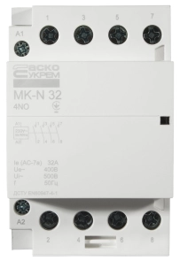 Модульный контактор MK-N 4P 32A 4NO 220V №2