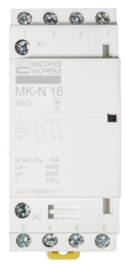 Модульний контактор MK-N 4P 16A 4NO 220V №1