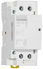 Модульный контактор MK-N 2P 32A 2NO 220V №4