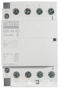 Модульный контактор MK-N 4P 40А 2NO2NC 220V №1