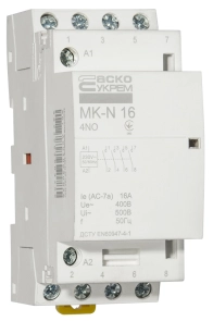 Модульний контактор MK-N 4P 16A 4NO 220V №6