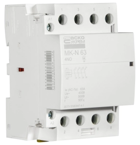 Модульный контактор MK-N 4P 63A 4NO 220V №6