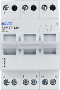 Ручной переключатель ввода (I-0-II) RPV 3P 32A АСКО №2