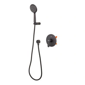 Змішувач для душу Haiba Amanda 003 (Inner) Black (HB3956) №4