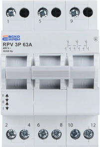 Ручний перемикач вводу (І-0-ІІ) RPV 3P 63A АСКО №2