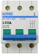 Вимикач-роз`єднувач УКРЕМ ВА-2007 ВРН 3р 100А АСКО купити в Україні