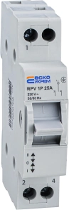Ручний перемикач вводу (І-0-ІІ) RPV 1P 25A АСКО №1