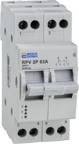 Ручний перемикач вводу (І-0-ІІ) RPV 2P 63A АСКО №1