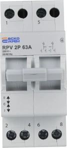 Ручний перемикач вводу (І-0-ІІ) RPV 2P 63A АСКО №2