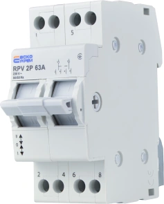 Ручний перемикач вводу (І-0-ІІ) RPV 2P 63A АСКО №3