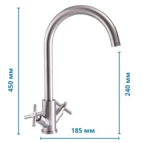 Кухонный смеситель Mixxus DVE 011 (SS2839) №2