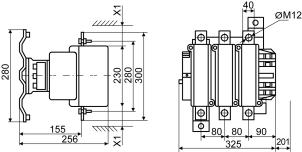 Контактор KM 800 М7 230В (LC1-F800) №3