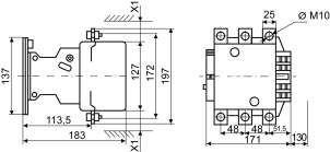 Контактор KM 225 М7 230В (LC1-F225) №3