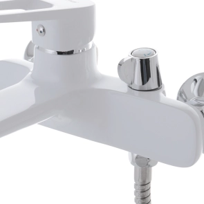 Змішувач для ванни з коротким зливом Mixxus Nevada 009 Euro Білий (MI5800) №2
