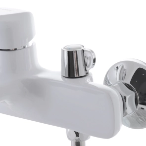 Змішувач для ванни з коротким зливом Mixxus Oregon 009 Euro Білий (MI5794) №3