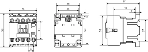 Пускатель ПМ 0-16-10 B7 24В (LC1-K1610) №5
