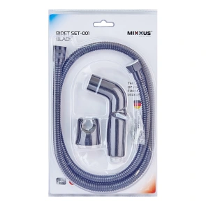 Набор для гигиенического душа Mixxus Bidet SET-001 Black (шланг 1,2м) (LE2774) №2
