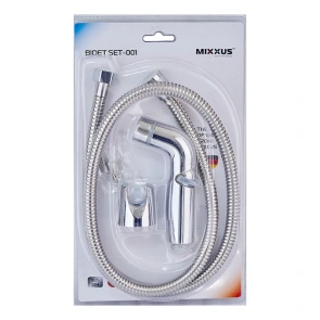 Набір для гігієнічного душу Mixxus Bidet SET-001 (шланг 1,2м) (LE2773) №2