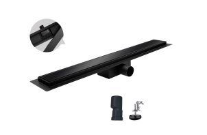 Душовий трап із нержавіючої сталі Koer FD08-70x600-Glass Black 70x600мм зі скла. панеллю (KR5140) №2