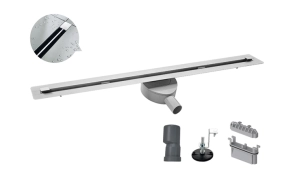 Душовий трап "Тонкий" Koer FD07-20x800-Slender із нержавіючої сталі SUS304 (KR5137) №2