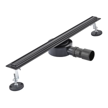 Душовий трап з нерж. сталі SUS304 Mixxus Drain-05-60-Slim Black (30x600 мм) (Чорний) (MI6169)