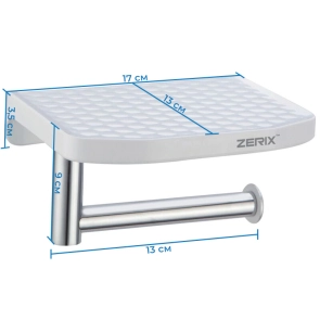 Бумагодержатель с полкой Zerix A8103 (ZX2819) №2