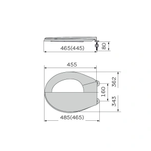 Сидіння унітазу з кришкою ZERIX TS-04 (ZX5583) №2