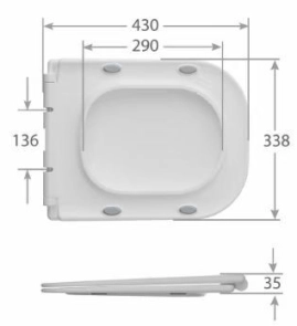 Унітаз-компакт MIXXUS WAVE-0404-R 630х350х805mm, система змиву RIMLESS (MI6692) №7