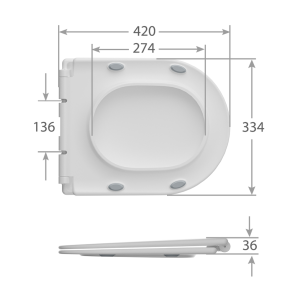 Унитаз-компакт MIXXUS WAVE-0405-R 630х350х795mm, система смыва RIMLESS (MI6694) №11