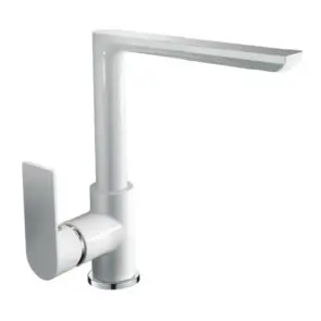 Смеситель Для кухни HAIBA ALEX 018 WHITE-CHROME (HB9569) №1