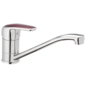 Смеситель Для кухни Haiba Magic 004 с красной ручкой (HB0688) №1
