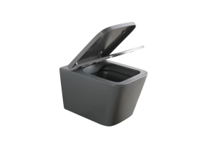Унітаз підвісний Mixxus Premium QUADRO-0305-R GRAY 510x350x345mm система змиву RIMLESS (MP6656) №7