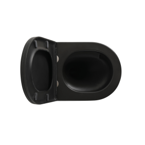 Унітаз підвісний Mixxus Premium BEVEL-0304-T1 BLACK 480x360x360mm сист. змиву TORNADO 1.0 (MP6677) №7