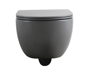 Унитаз подвесной Mixxus Premium TOPPER-0303-R GRAY 495x370x350mm система смыва RIMLESS (MP6657) №1