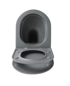 Унитаз подвесной Mixxus Premium TOPPER-0303-R GRAY 495x370x350mm система смыва RIMLESS (MP6657) №4