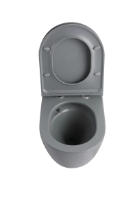 Комплект унітаз з інсталяцією для унітазу Mixxus Premium ELLIPSE-SET-2101 GRAY система змиву TORNA №21
