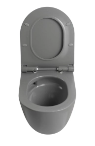 Унітаз підвісний Mixxus Premium ELLIPSE-0308-T3 GRAY 490x360x360mm система змиву TORNADO 3.0 (MP665 №2