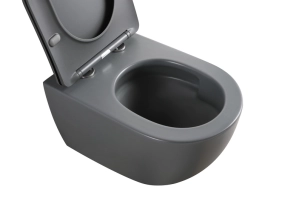 Унітаз підвісний Mixxus Premium ELLIPSE-0309-T1 GRAY 530x360x350mm система змиву TORNADO 1.0 (MP665 №9
