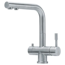 Змішувач для кухні Franke Atlas Clear Water, довж.виливу - 214мм, поворотний, 1+1фільтр, нерж